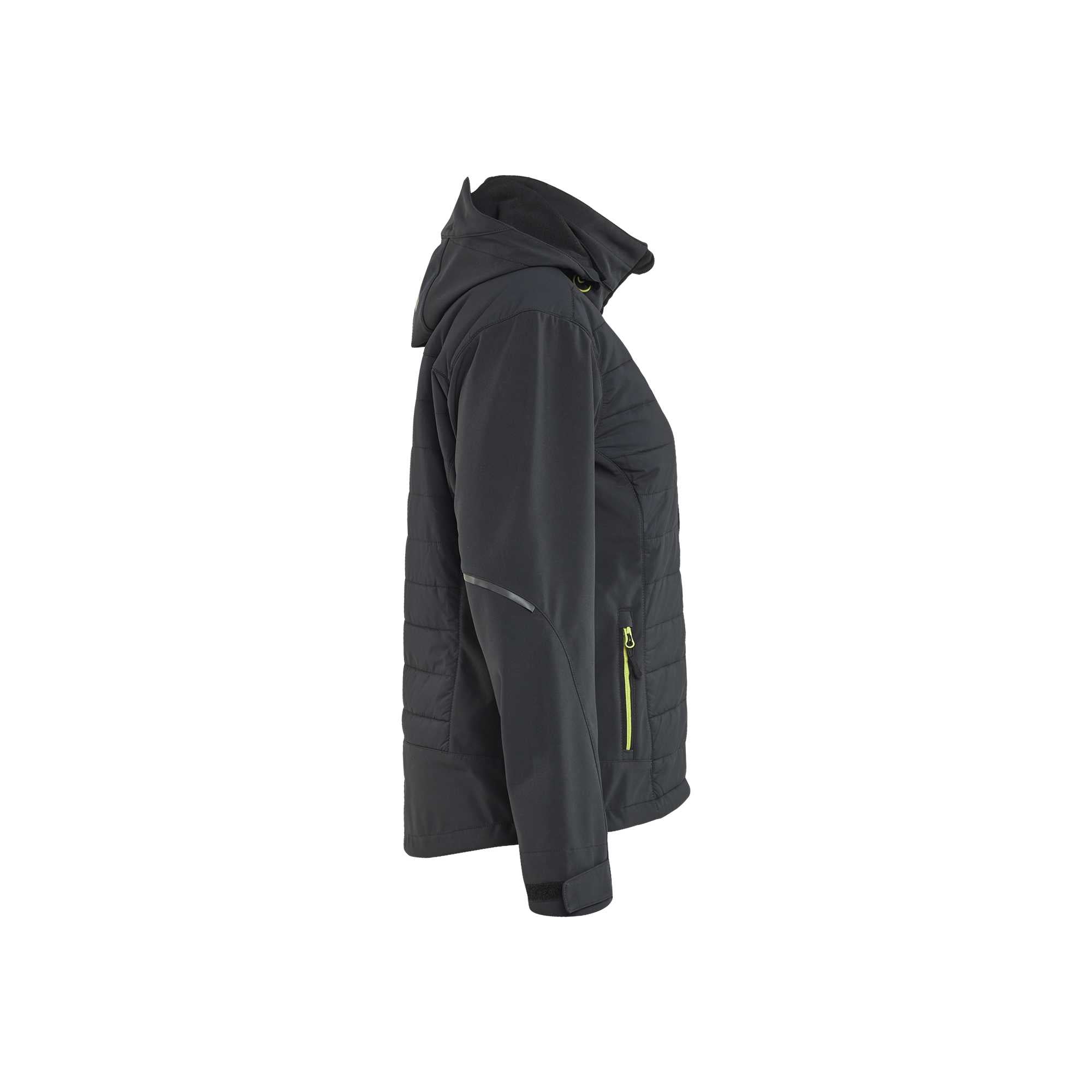 BLAKLADER 47332513 Women's Hybrid Jacket Hi Vis Reflective Softshell Work Jacket WOMEN - Waterproof